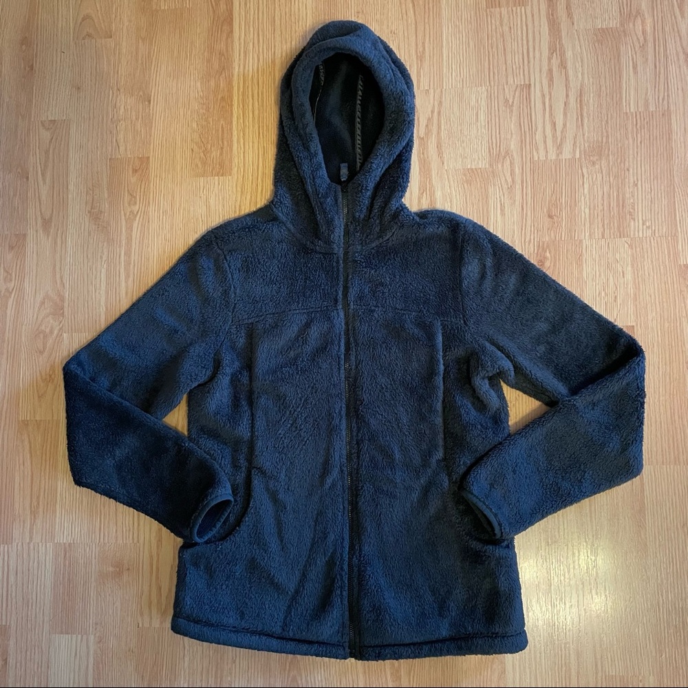 Lands End Women’s Fleece Full-Zip Hoodie. Thick enough to wear as a jacket.